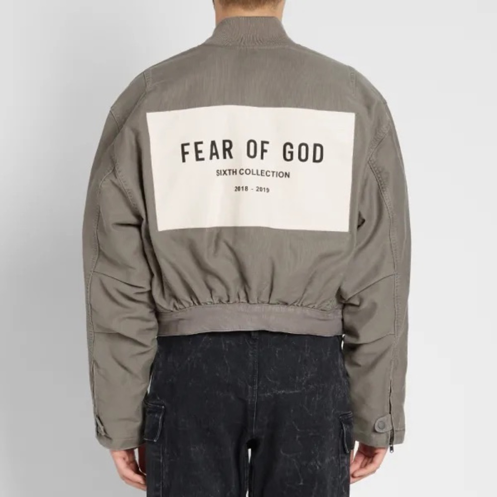 FoG Fear of God Sixth Collection Bomber Jacket - God Grey - Small